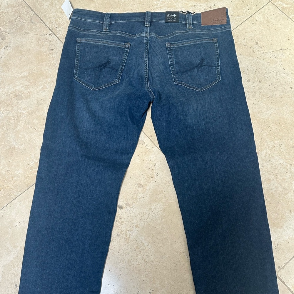34 Heritage Dark Blue Relaxed Jeans